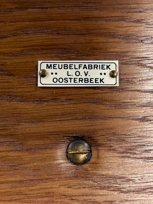 Art Deco Modernist Free-Standing Desk by J.A. Muntendam for L.O.V. Oosterbeek